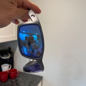 Costa sunglasses matte grey blue 580 lens